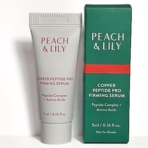 Peach & Lily Copper Peptide Pro Firming Serum Travel Size Vegan Skincare 5ml